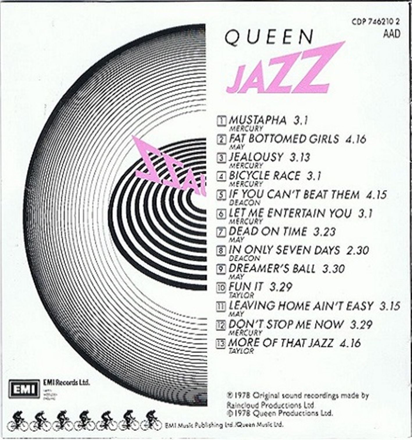 Queen  Jazz : Front + Inlay